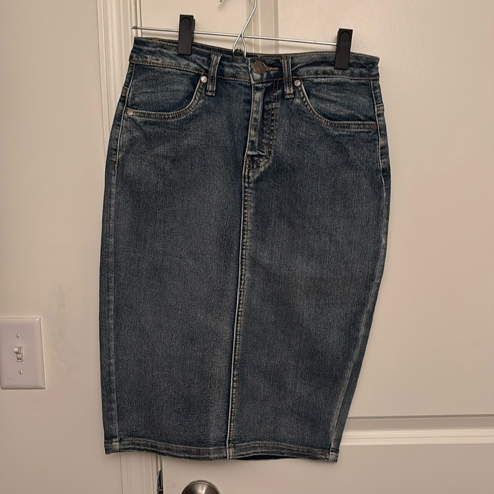 Denim Mid Skirt